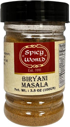 Biryani Masala Seasoning Mix for Rice 3.5oz Jar - Authentic Indian Style Blend, 15 spice blend, All Natural - by Spicy World