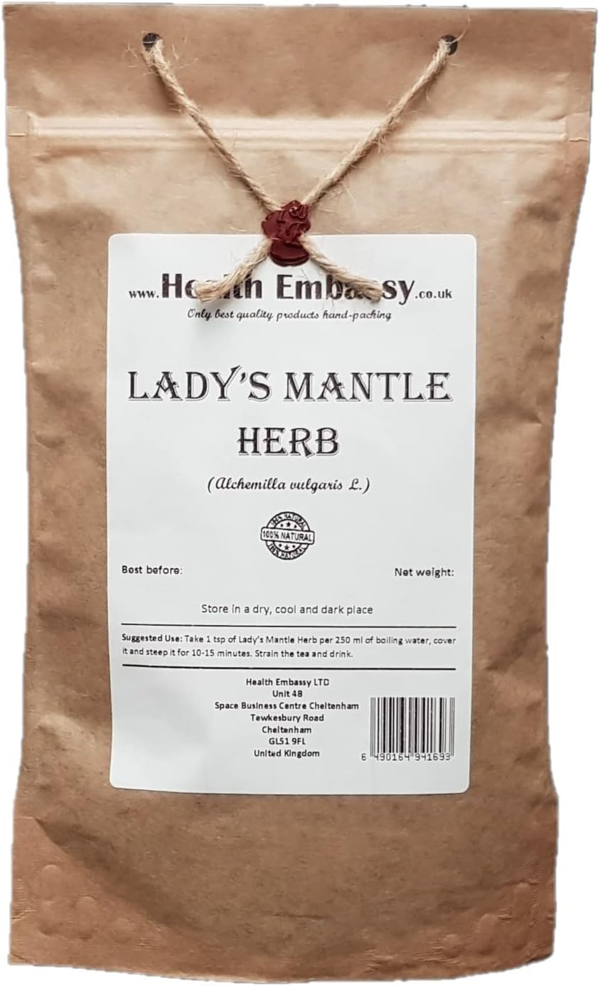 Health Embassy Ladys Mantle Herb | Alchemilla Vulgaris L | Herbal Tea (100g)