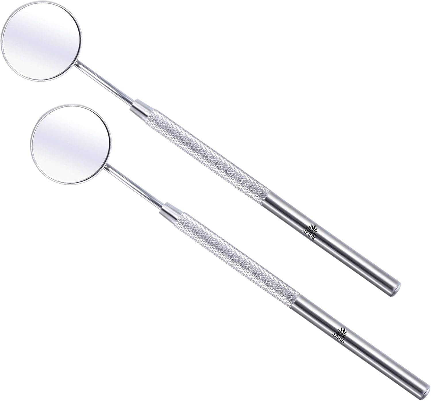 ARSUK Dental Mirror with Stainless Steel Handle 6.5" – Professional Dentist Mirror for Inside Mouth for Oral Inspection & Teeth Cleaning, Eyelash Extensions, Reusable Dental Tool for Personal Care