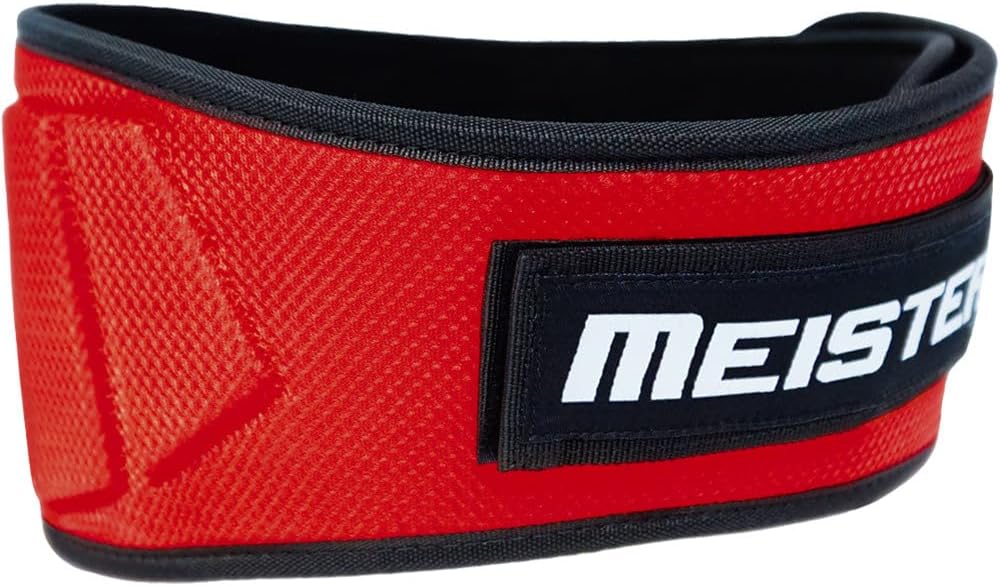 Meister Contoured Neoprene Weight Lifting Belt 6" Back Support