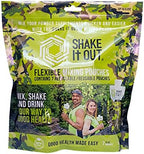 Collapsible Shaker Bottle for Protein Shakes, Supplements - 12 Ounce Reusable, Recyclable, Travel Bottle