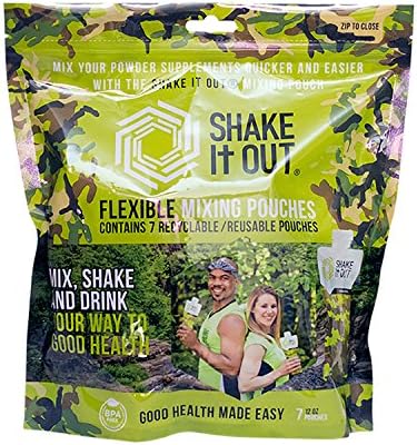 Collapsible Shaker Bottle for Protein Shakes, Supplements - 12 Ounce Reusable, Recyclable, Travel Bottle