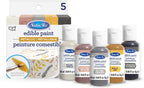 Satin Ice Edible Paint, Metallics Kit (5 colors)