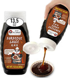 Carolina Style Smoky Barbecue Sauce & Marinade – Concentrated Glaze for Ribs & Brisket | Gluten Free, Low Calorie, Vegan | Authentic Tangy BBQ Sauce for Grilling & Meal Prep (13.5 oz) - Sauce Grandmaster