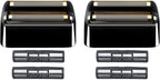 2Pack Shaver Replacement Foil and Cutters compatible with BaBylissPRO Double FXFS2 Metal shaver foil replacement (Black-2PCS)