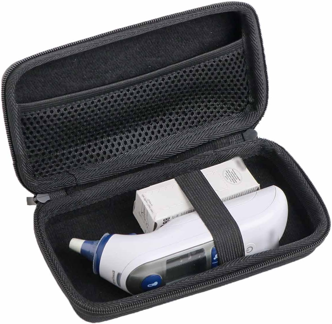 Hard Case Compatible with Ear/Infrared Thermometer, Storage Braun ThermoScan 7 iProven, iHealth, MILDSIX, KDT, EasyEast