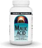 Source Naturals Malic Acid, Supports Muscles and Energy Production*, 2,500 mg - 120 Tablets