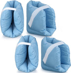 Panitay 4 Pcs Heel Protectors for Pressure Sores Heel Cushion Protector Pillows Foot Support Boot Protection for Pain Relief, Swollen Feet, Pressure Ulcers, Sore Ankles, Patients Supplies(Light Blue)