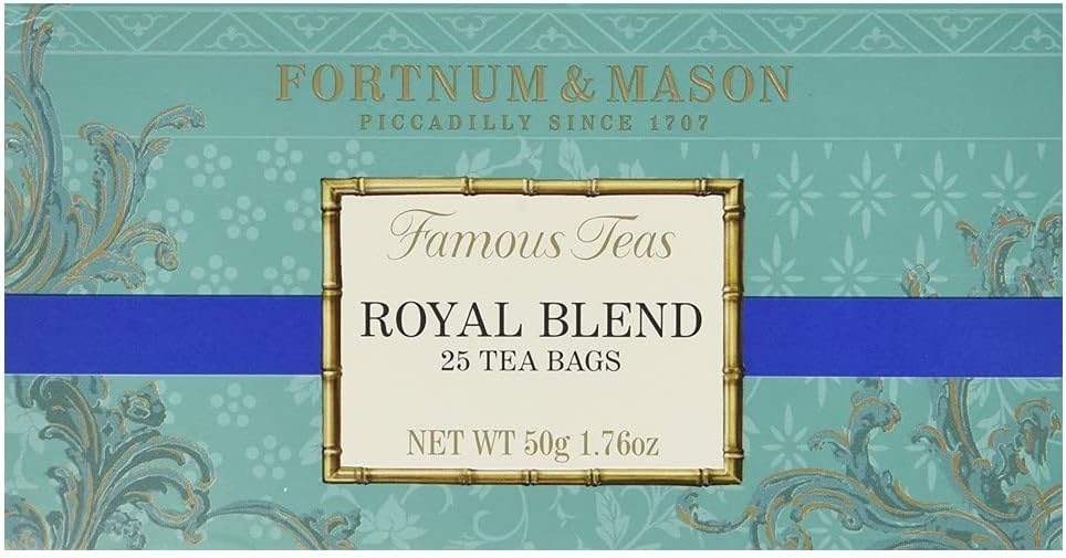 Fortnum and Mason British Tea. Royal Blend 25 Count Tea Bags (1 Pack) USA