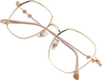 VisionGlobal Bifocal Reading Glasses Blue Light Blocking for Men and Women, Stylish Retro Square