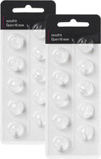 Hearing Aid Domes for Oticon Replacements, Oticon Minifit Open Vent Bass Domes (10 mm/2 Packs）, Universal Domes for Oticon Hearing Aid Supplies.