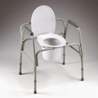 Homecraft Heavy Duty 3-in-1 Commode, Safety Frame, Raised Toilet Seat, Portable Commode, Toilet with Grips for Stability, Bedside Commode for Elderly, Handicapped, Disabled Users, 350 lb. Capacity