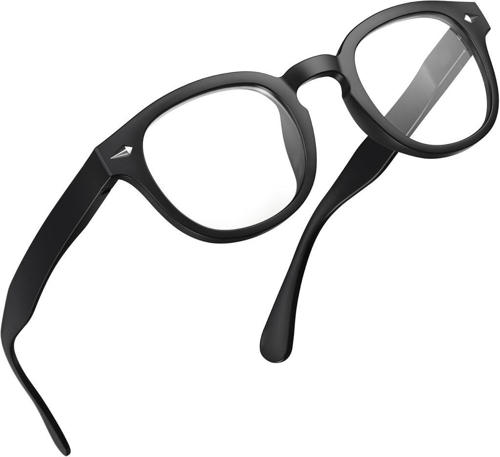 grinderPUNCH Classic Reading Glasses for Women and Men Stylish Lightweight Readers Round Readers for Women and Men