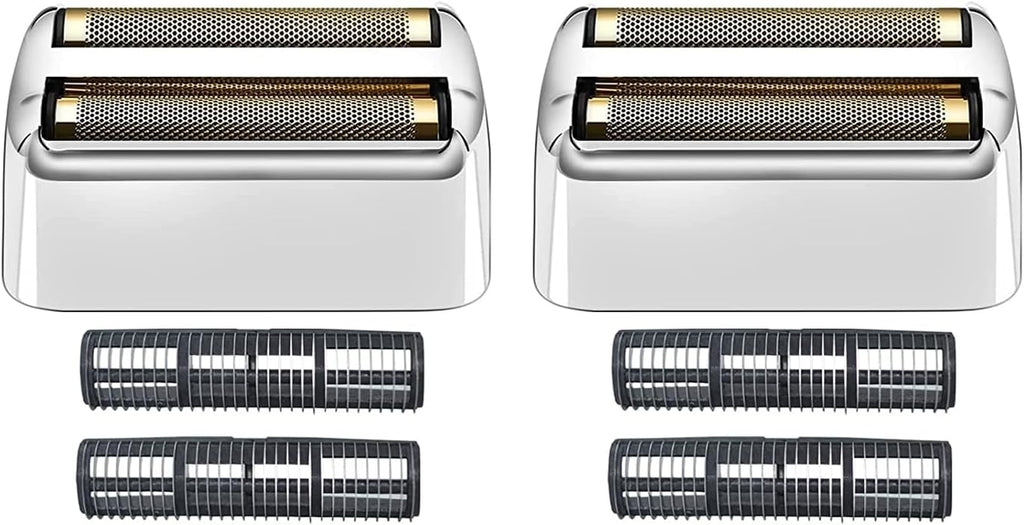 2 Pack Shaver Replacement Foil and Cutters compatible with BaBylissPRO Double FXFS2 Metal shaver foil replacement (Sliver-2PCS)