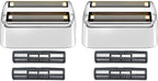 2 Pack Shaver Replacement Foil and Cutters compatible with BaBylissPRO Double FXFS2 Metal shaver foil replacement (Sliver-2PCS)
