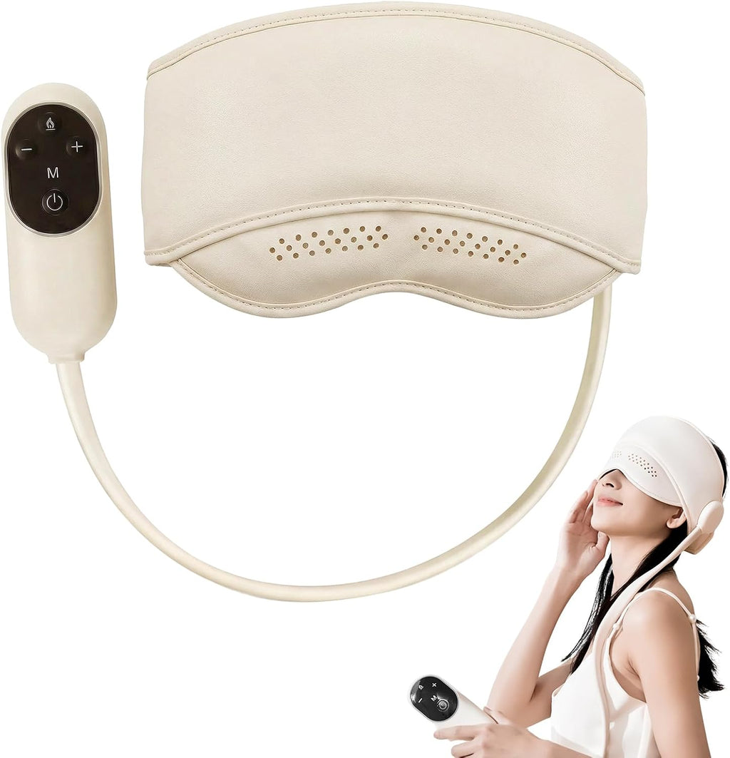 WELLPATH Electric Head Massager for Headaches, Eye Massager with Heat, Rechargeable Head and Eye Massage for Stress Relax, Fatigue, Ideal for Rest & Relaxation, Best Gift for Mom/Dad