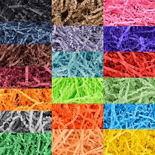 Arcadia Garden Products 1 lbs - Burgundy Crinkle Shredded Color Paper Filler Box Stuffing for Gift Wrapping & Crafts, Basket Filling, Confetti, Packaging & Shipping - RPC01BY
