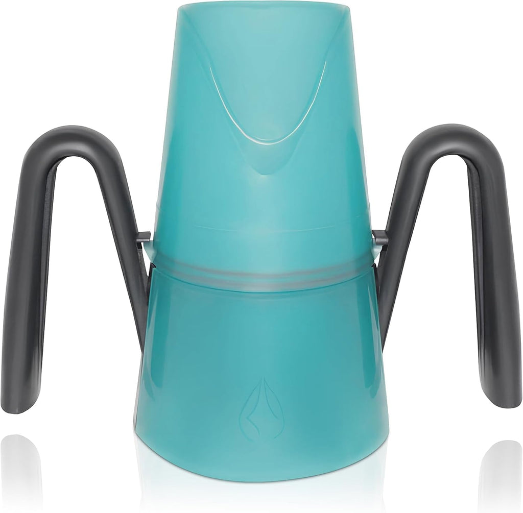 Dysphagia Regulating Drinking Cup - Controlled Sip Cup for Swallowing Difficulty & Prevents Aspiration - Adult Size (8oz) with Adjustable Dispensing 3cc to 15cc - Made in Canada
