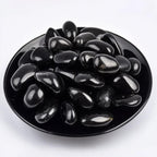 Obsidian Healing Crystal Stone Set - 24 Pieces, 0.6" Natural & Polished Stones for Healing, Meditation, Reiki, Chakra, Crafting & Decoration