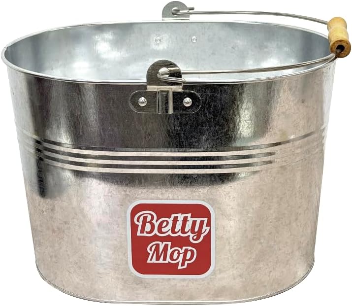 Mop Bucket. 3.4 Gallon. Steel.