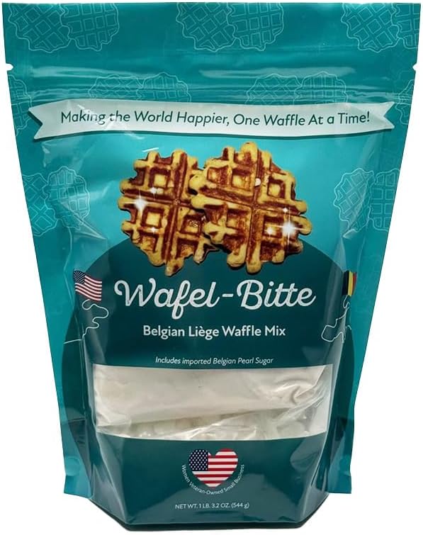 Wafel-Bitte Belgian Liege Waffle Mix with Imported Belgian Pearl Sugar - 19.2 Ounce (Pack of 1)