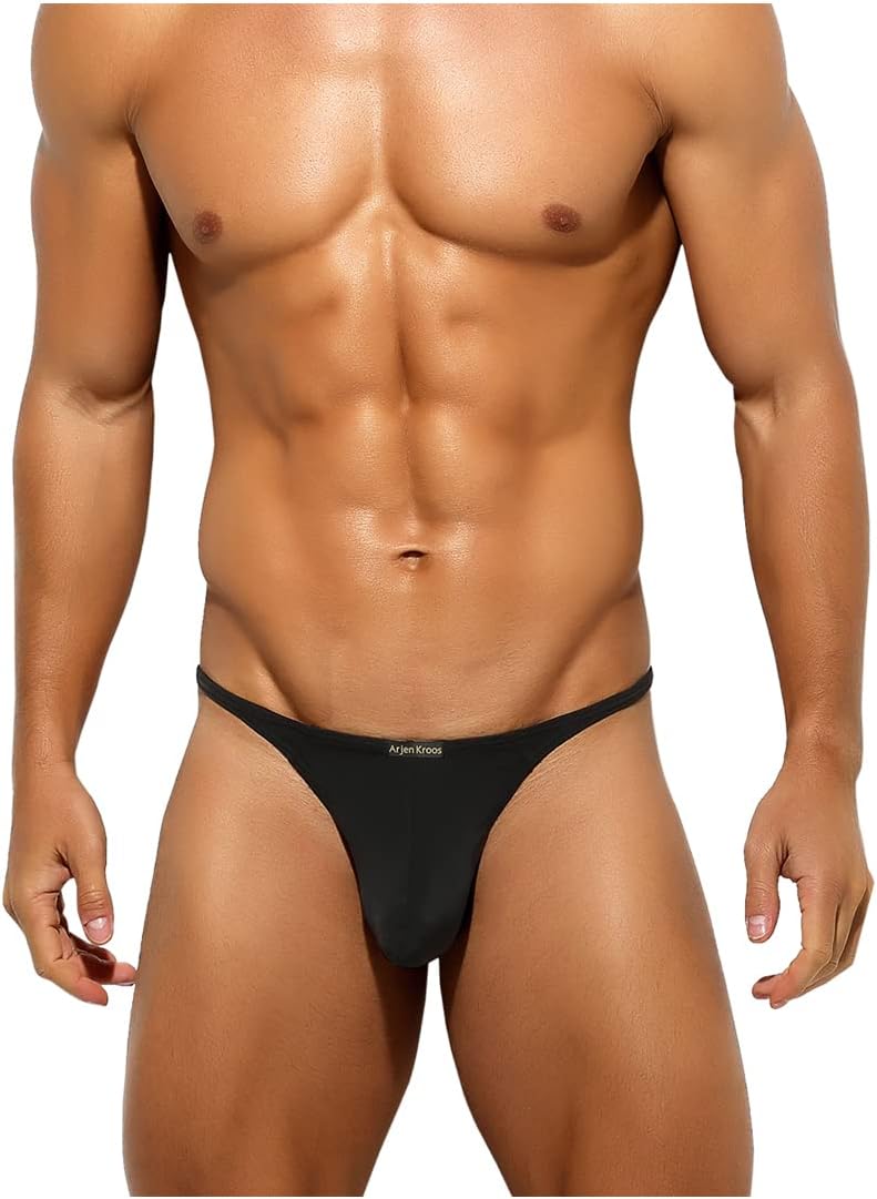 Arjen Kroos Mens Sexy Thong Pouch Underwear Low Rise G-String Bikini