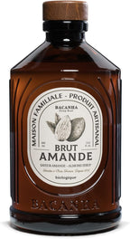 BACANHA - Organic and Raw Syrup - Almond Syrup - For Coffee, Cappuccino, Latte and Cocktail - 400 ml