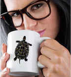 3dRose Cute Turtle Ceramic Mug, 15-Ounce