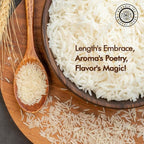 Pride Of India - PACK of 6 - Extra Long Indian Basmati Rice - Naturally Aged Aromatic Grain, 1.5 Pound Jar