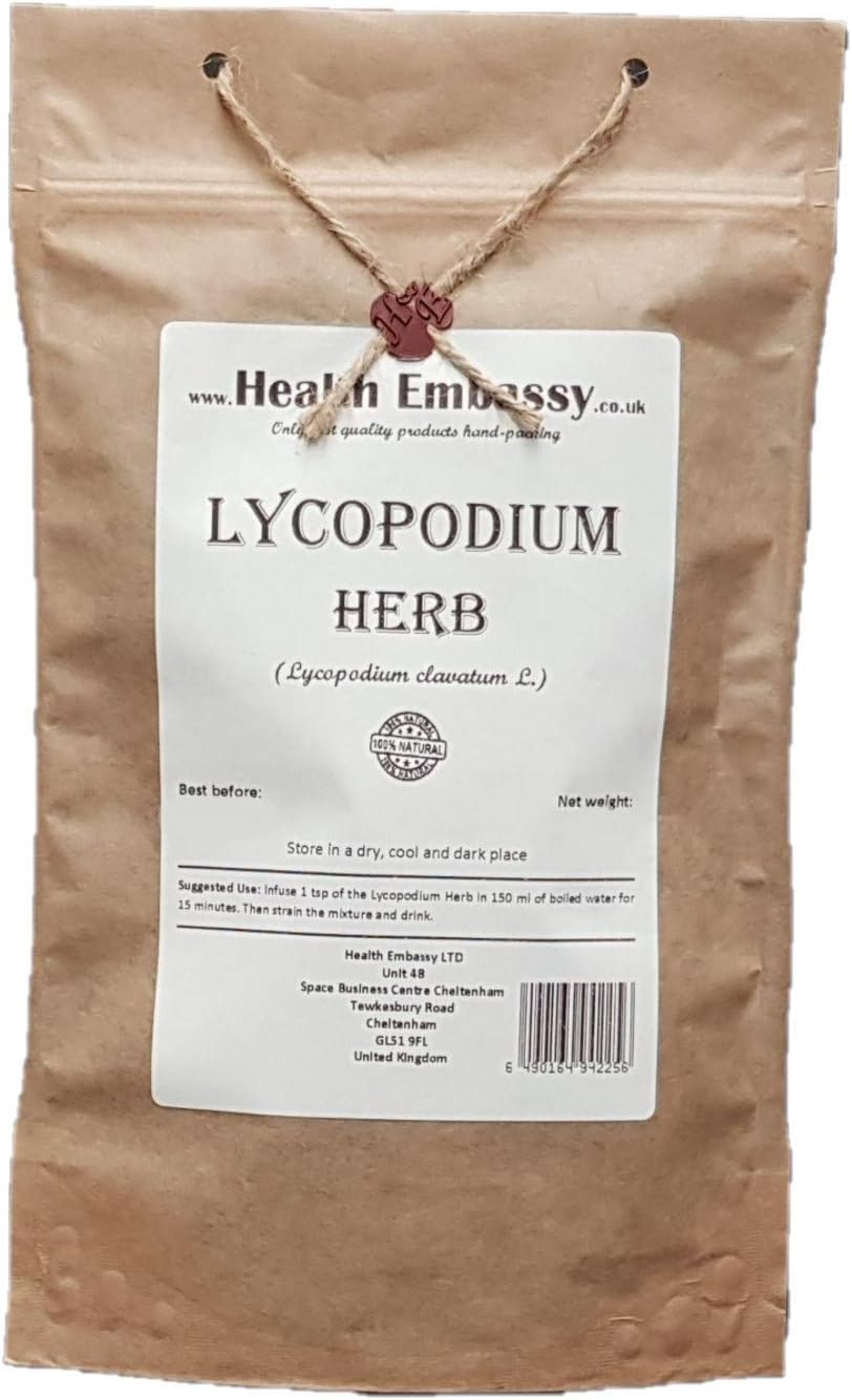 Health Embassy Lycopodium Herb | Lycopodium Clavatum | Herbal Tea (50g)