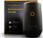 Waterless Essential Oil Diffuser – Portable Nebulizing Aroma Oil Diffuser for Car, Home & Office, USB Rechargeable, Silent Operation, No Water Needed, Di'Aroma (White)