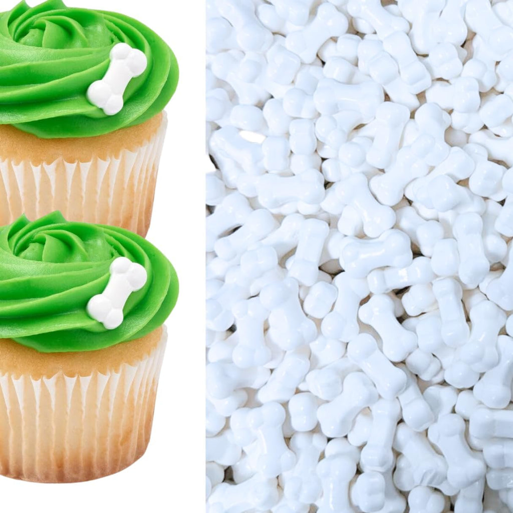 Edible Dog Bone Confetti Sprinkles Cake Cookie Cupcake Donut Decoration Topper Quins 2oz