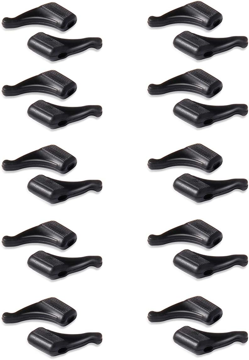 SAIGO Anti-slip Ear Hooks Holder Eyeglasses Retainers Silicone Glasses Temple Holders for Glasses Sunglasses 10 pairs
