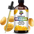 Mango Essential Oil - GV77ZF Mango Oils for Diffusers, Humidifiers, DIY Candles, Soap, Cleaning, Home, Office, Yoga, Massage, Gifts - 4 fl oz (120 ml)