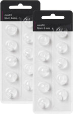 Hearing Aid Domes for Oticon Replacements, Oticon Minifit Open Vent Bass Domes (6 mm/2 Packs）, Universal Domes for Oticon Hearing Aid Supplies.