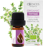 Essences Bulgaria Organic Thyme Essential Oil 1/6 Fl Oz | 5ml | Thymus vulgaris | 100% Pure and Natural | Undiluted | Therapeutic Grade | Family Owned Farm | Steam-Distilled | Non-GMO | Vegan