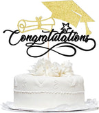 Congratulations Cake Topper,Congrats Cake Topper-2026 Graduation Cake Topper,Congrats Grad Party Cake Decorations for Senior High School College Grad/University Graduation Party (Black gold)
