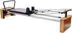 Stamina Products AeroPilates Board Reformer with Oak Wood Base – Studio Grade for Home Use with Cardio Rebounder, Adjustable Foot Bar, 4 Resistance Springs, and Workout DVD