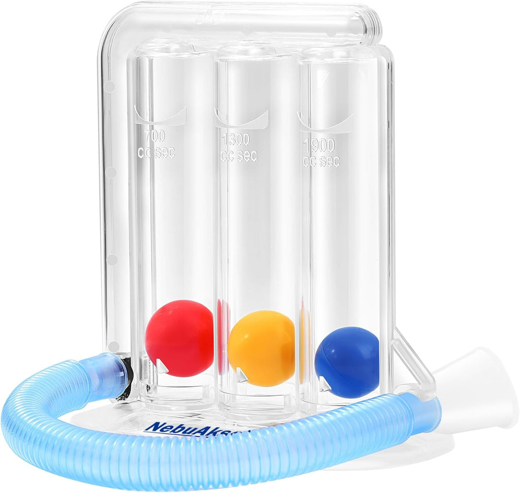 Breathing Exercise Device for Lungs, Lung Exerciser Device, Breathing Trainer– Upgraded Capacity 1900cc/sec, Improves Respiratory Health & Aids Recovery