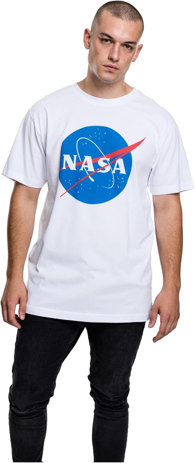 Mister Tee Men's T-Shirt NASA Tee Graphic Print White L