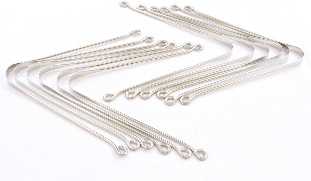 Stainless Steel Tongue Cleaner Set of 12 - Ayurvedic Oral Care Scraper for Bad Breath & Fresh Mouth, Reusable Metal Tongue Cleaners
