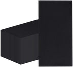 100Pcs Disposable Black Napkins Disposable Guest Black Paper Napkins Hand Towels, for Kitchen Party Wedding Bathroom or Any Celebration Occasion