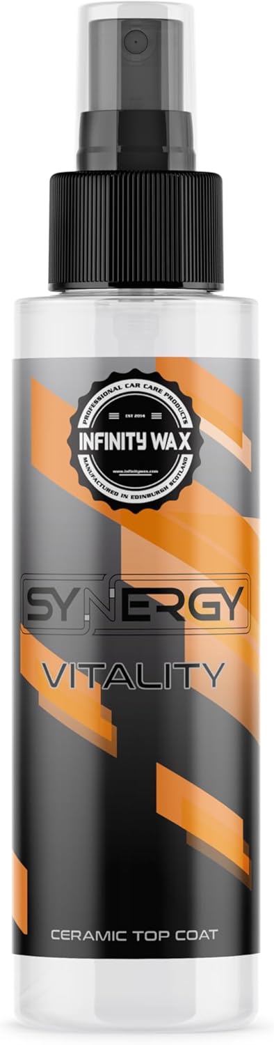 Infinity Wax Synergy Vitality 250ml - Ceramic Topper & Revitaliser, Enhances Shine & Protection, Sealant or Coating Enhancer, Solvent Based Formula
