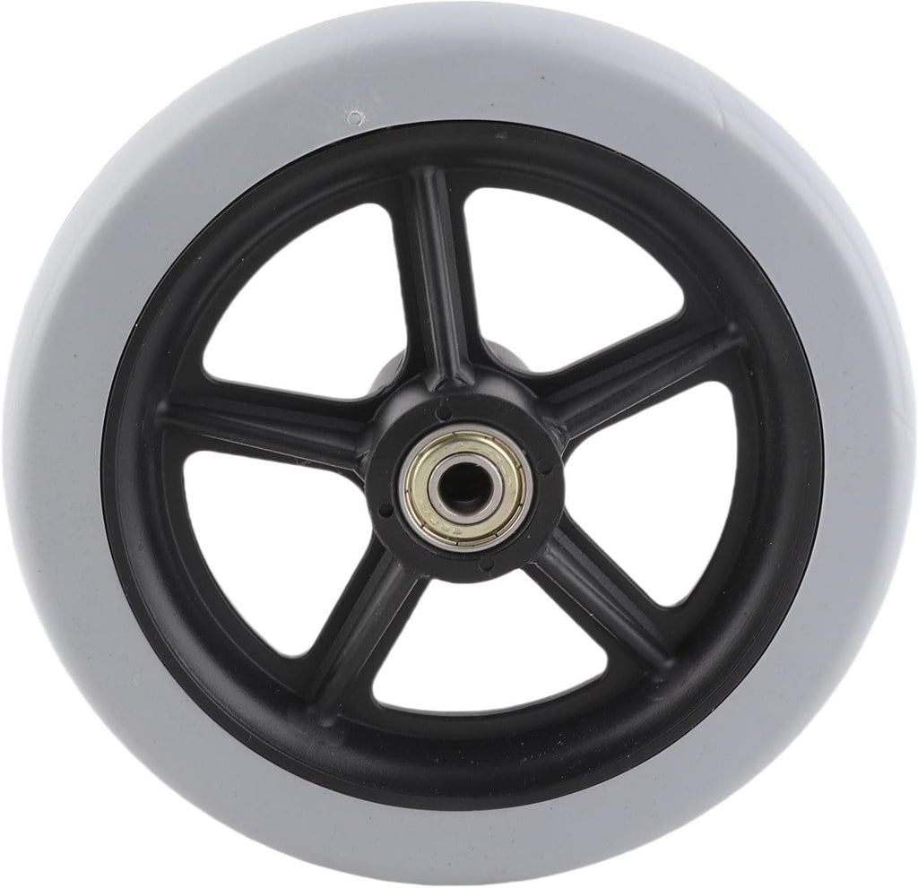 Garosa Wheelchair Front Wheels, 6 Inch Front Caster Disabled Anti-Slip Rubber Wheels Wheel Replacement for Wheelchairs, Rollators, Walkers for Handicapped People with Limited Mobility (6 Inch)