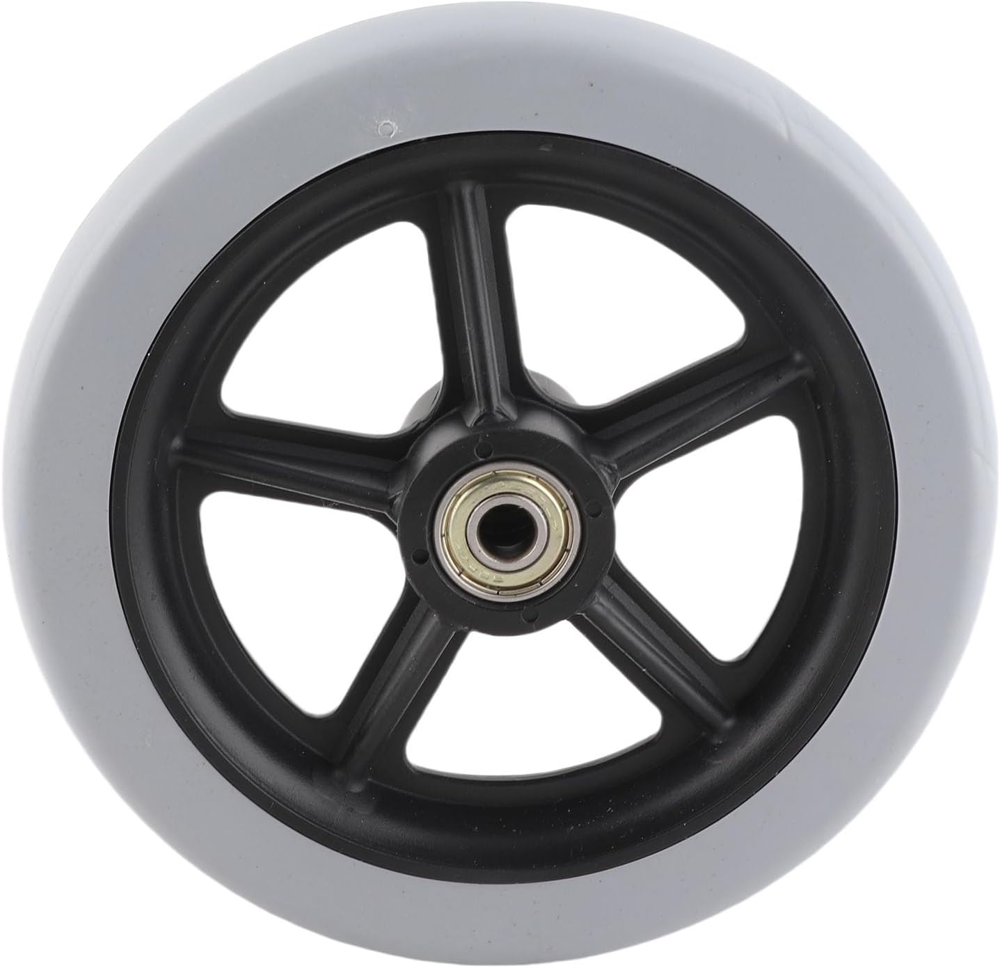 Garosa Wheelchair Front Wheels, 6 Inch Front Caster Disabled Anti-Slip Rubber Wheels Wheel Replacement for Wheelchairs, Rollators, Walkers for Handicapped People with Limited Mobility (6 Inch)