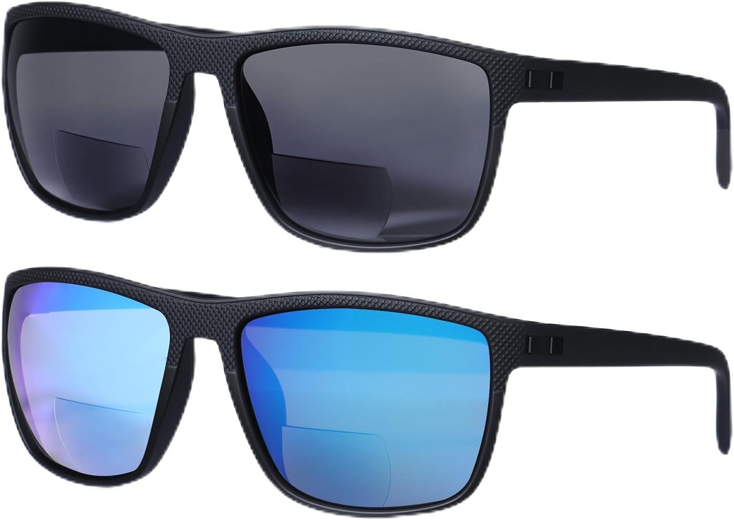 Bifocal Sunglasses for Men, Lightweight TR90 Bifocal Reading Sunglasses Sports Sunglass Readers for Fishing Driving
