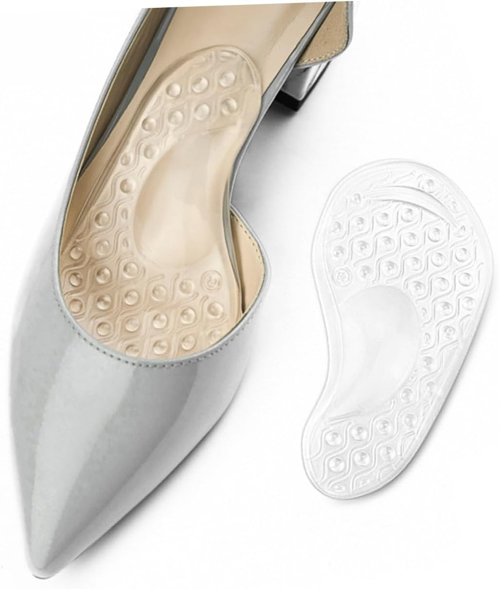 2pairs High Heel Insoles Women Silicone Half Insoles Front Pads for Foot Care Arch Support Shoes Inserts