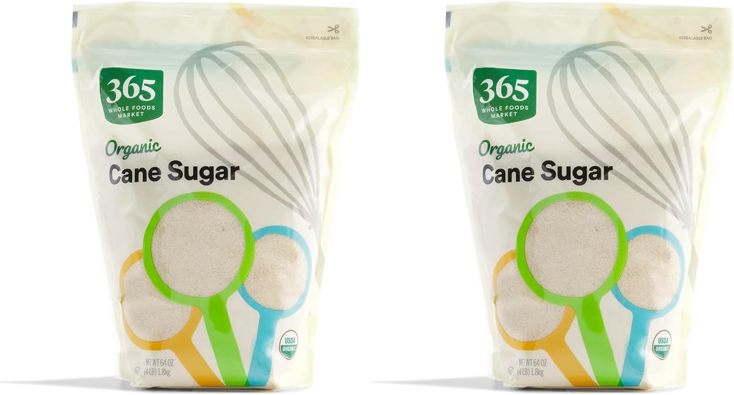 365 by Whole Foods Market, Organic Cane Sugar, 64 Ounce (Pack of 2)