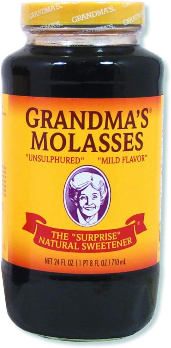 Grandma's Original Unsulphered Molasses ~ All Natural ~ Large 24 Oz Container