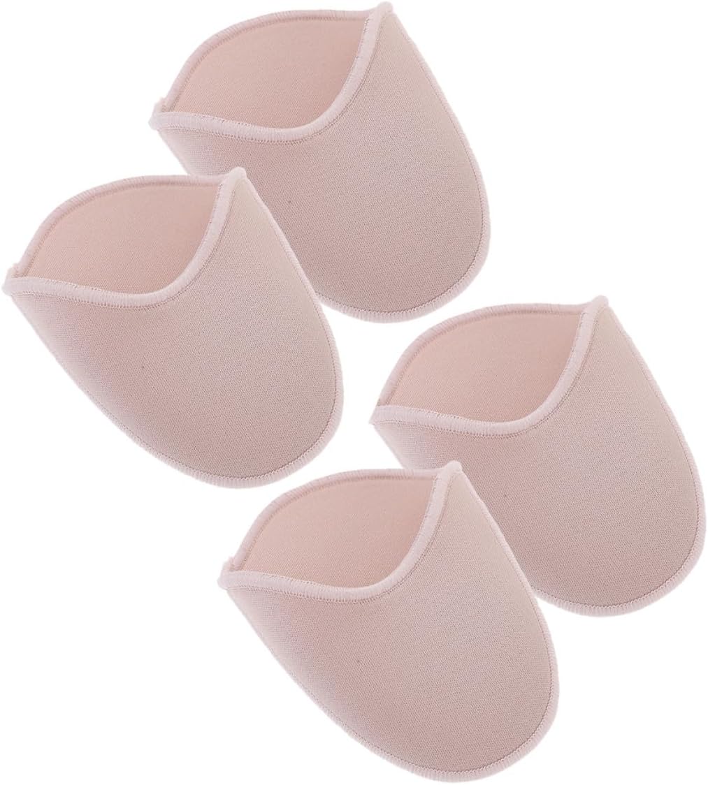 FRCOLOR 2 Pairs Long Soft Gel Toe Pads Ballet Pointe Shoes Toe Caps High Heels Forefoot Wrap for Women Dance Shoe Cushions